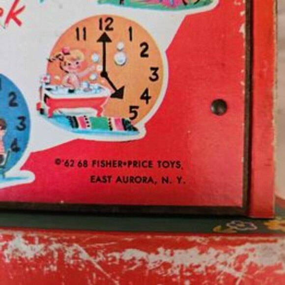 Vintage Fisher Price Teaching Clock and Telephone - Picture 7 of 10